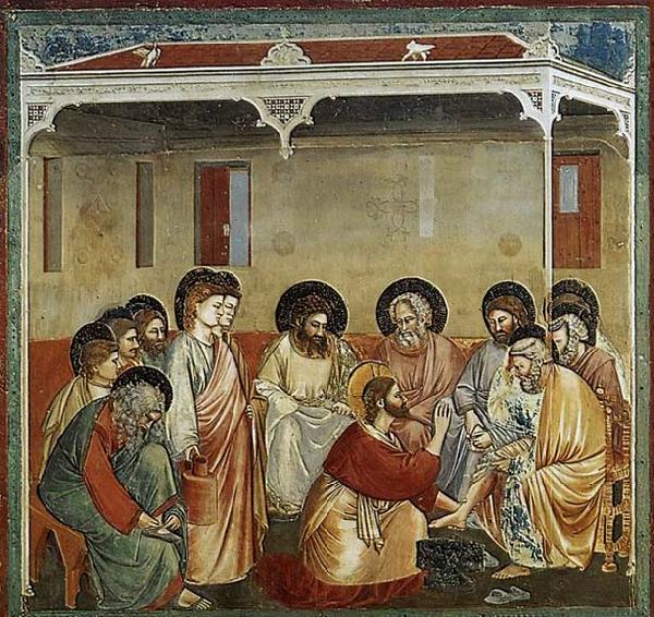 GIOTTO di Bondone Washing of Feet Norge oil painting art